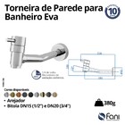 Torneira Para Banheiro Parede Eva Ouro Velho Fani