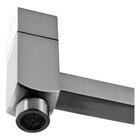 Torneira Para Banheiro Parede Hera Grafite Escovado Fani