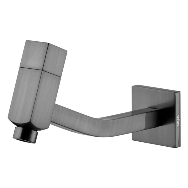 Torneira Para Banheiro Parede Hera Grafite Escovado Fani