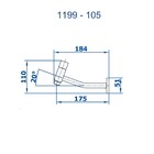 Torneira Para Banheiro Parede Hera Grafite Escovado Fani