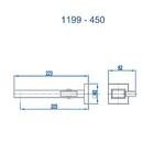 Torneira Para Banheiro Parede Horus Preto Brilhante Fani