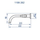 Torneira Para Banheiro Parede Túnis Clássica Cromado Fani