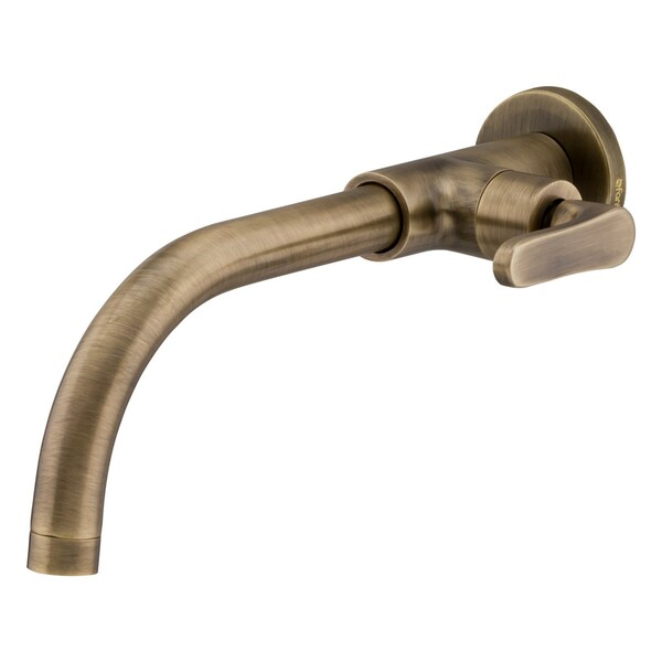 Torneira Para Banheiro Parede Túnis Clássica Ouro Velho Fani