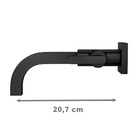 Torneira Para Banheiro Soul Parede Black Matte Deca