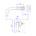 Torneira Para Banheiro Soul Parede Black Matte Deca