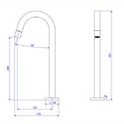 Torneira Para Banheiro Tube Bica Alta Corten Matte Deca