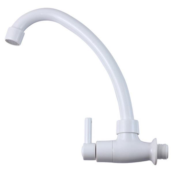 Torneira Para Cozinha Abs C72 Branca Alavanca E Bica Móvel Br