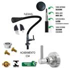 Torneira Para Cozinha Bancada Flexível Tubo Preto Conic 2 Jat