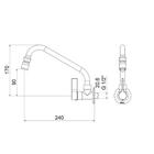 Torneira Para Cozinha Bica Móvel 1165 Atria C36 Meber