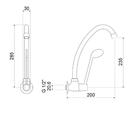 Torneira Para Cozinha Bica Móvel 1165 Globalmedic C58 Meber