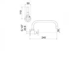 Torneira Para Cozinha Bica Móvel 1166 Nya C22 1/2 1/4v Meber