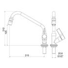 Torneira Para Cozinha Bica Móvel 1173 Atria C36 Meber