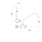 Torneira Para Cozinha Bica Móvel 1183 Tetra C24 Ba Meber