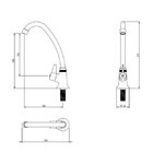 Torneira Para Cozinha Bica Móvel Abs Dn15 1156mihp Japi