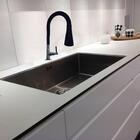 Torneira Para Cozinha De Mesa Bica Flexível Gourmet Preta Cas