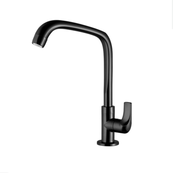 Torneira Para Cozinha De Mesa Bica Móvel 1167 F61 Preta Loren