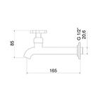 Torneira Para Cozinha De Parede 1158 Nya C22 1/4v Meber