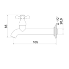 Torneira Para Cozinha De Parede 1158 Supernova C21 Meber