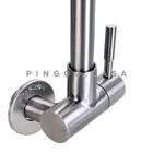 Torneira Para Cozinha De Parede Em Aço Inox Paraguaçu Pingoo.