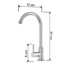 Torneira Para Cozinha Giro De 360° Cairo Aço Inox