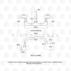Torneira Para Cozinha Gourmet Misturador De Parede Duplo Coma