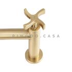 Torneira Para Cozinha Gourmet Misturador Duplo Comando Aço In