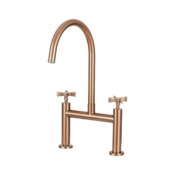 Torneira Para Cozinha Gourmet Misturador Duplo Comando Aço In