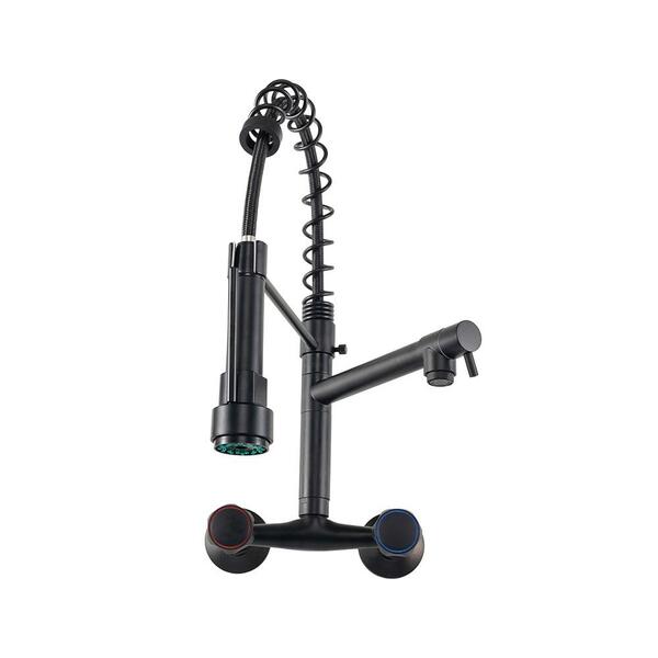 Torneira Para Cozinha Gourmet Misturador Duplo Comando De Par