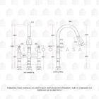Torneira Para Cozinha Gourmet Misturador Extensível Duplo Com