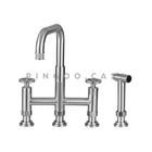 Torneira Para Cozinha Gourmet Misturador Extensível Duplo Com