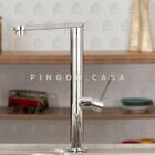 Torneira Para Cozinha Gourmet Misturador Monocomando Aço Inox