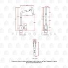 Torneira Para Cozinha Gourmet Misturador Monocomando Aço Inox