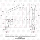 Torneira Para Cozinha Gourmet Misturador Monocomando Capibari