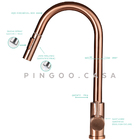 Torneira Para Cozinha Gourmet Misturador Monocomando Em Aço I