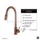 Torneira Para Cozinha Gourmet Misturador Monocomando Em Aço I