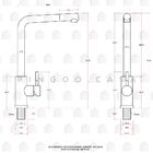 Torneira Para Cozinha Gourmet Misturador Monocomando Extensív