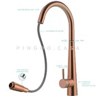 Torneira Para Cozinha Gourmet Misturador Monocomando Extensív