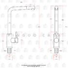 Torneira Para Cozinha Gourmet Misturador Monocomando Extensív