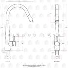 Torneira Para Cozinha Gourmet Misturador Monocomando Extensív
