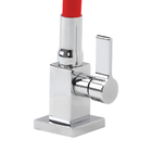 Torneira Para Cozinha Gourmet Quadrada Mesa Vermelha