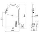 Torneira Para Cozinha Lorenzetti Joy 1167 R32 Rose Gold De Pa