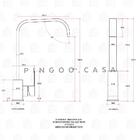 Torneira Para Cozinha Misturador Monocomando Em Aço Inox 304