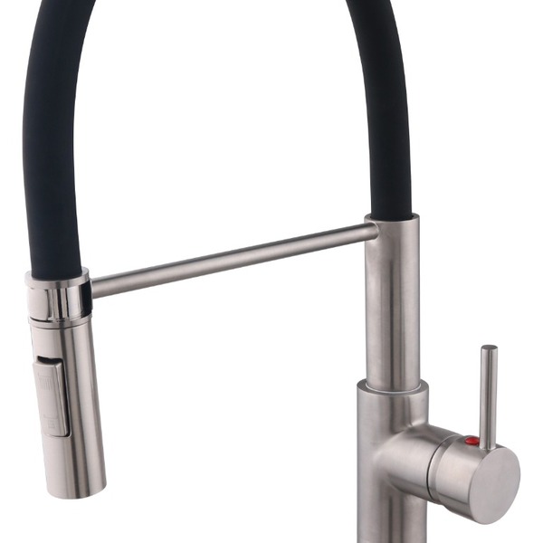 Torneira Para Cozinha Monocomando Gourmet Aço Escovado Silico