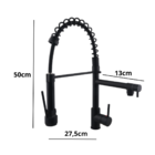 Torneira Para Cozinha Monocomando Preto Fosco Black Gourmet