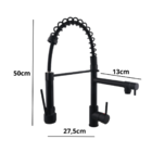 Torneira Para Cozinha Monocomando Preto Fosco Black Gourmet