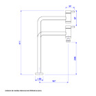 Torneira para Cozinha Móvel Mesa Bica Alta Cromada Prata Link Deca 1169.C.LNK