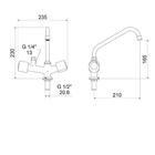 Torneira Para Cozinha Saída Para Filtro 1177 Domus C40 Meber