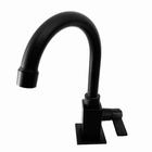 Torneira Para Cuba De Banheiro Quadrada Black Preto Fosco