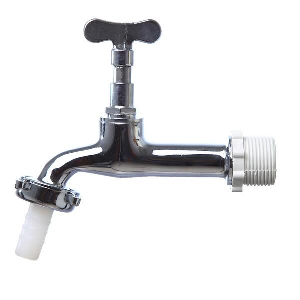 Torneira Para Jardim 1130 Com Bico 1/2" Ou 3/4" Metal Cromado