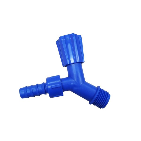 Torneira Para Jardim Com Redução 1/2' X 3/4' - 9 Cm Azul Escu